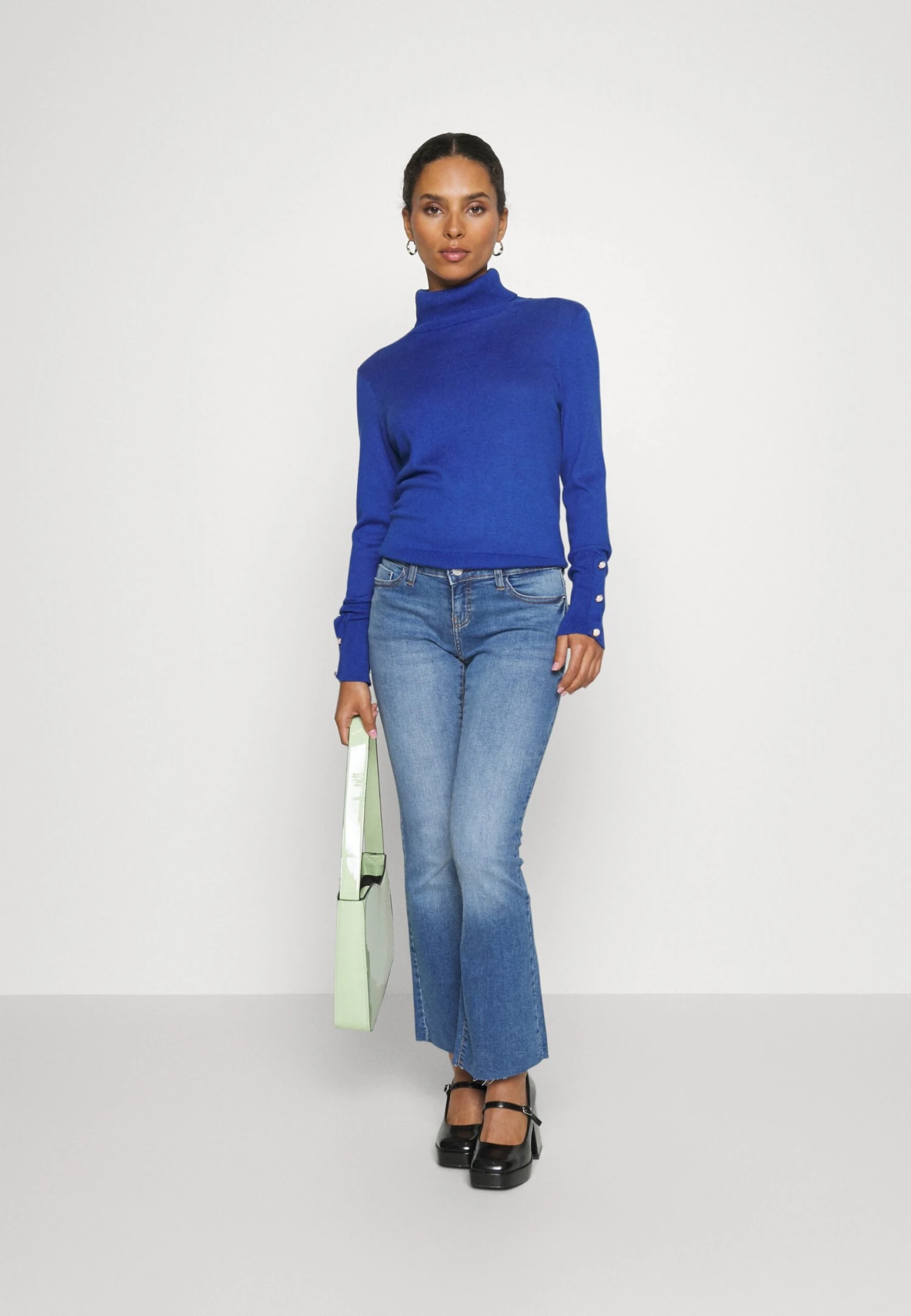 Noisy May Petite Nmevie Petite - Bootcut Jeans - Medium Blue - Image 2