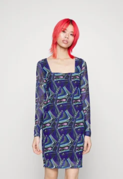 Noisy May Nmlesley Square Short Dress - Day Dress - Deep Blue