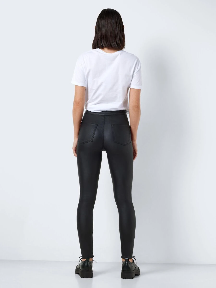 Noisy May NMELLA COATED SLIM FIT TROUSERS - Image 4