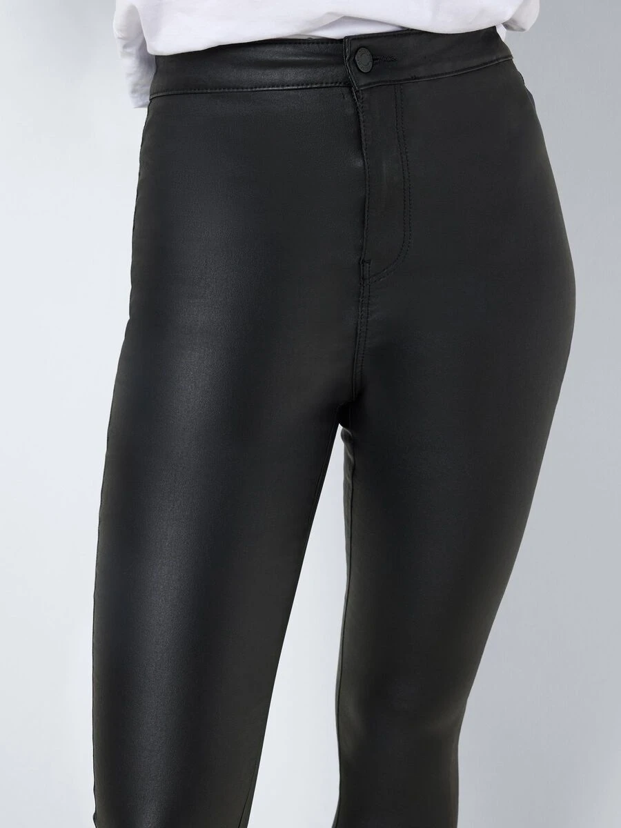 Noisy May NMELLA COATED SLIM FIT TROUSERS - Image 5