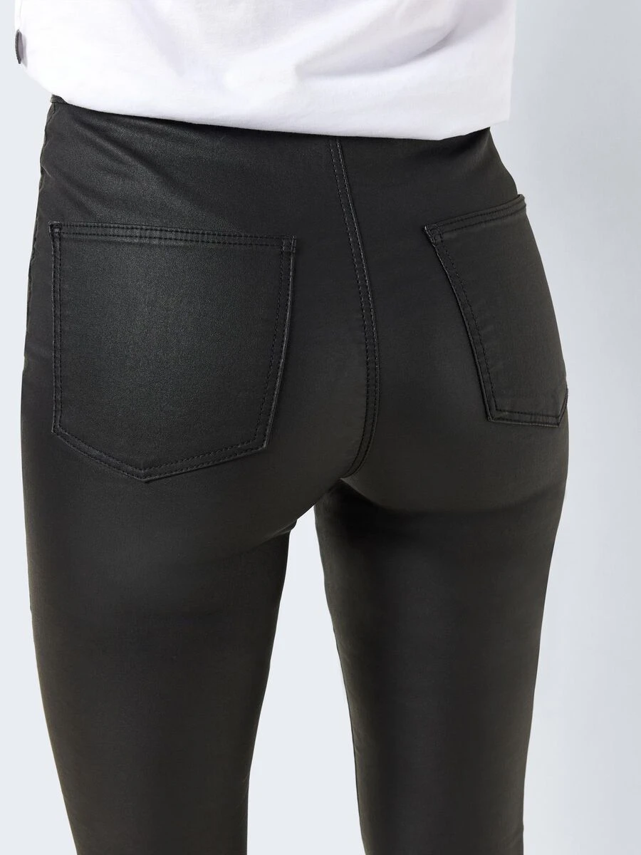 Noisy May NMELLA COATED SLIM FIT TROUSERS - Image 6