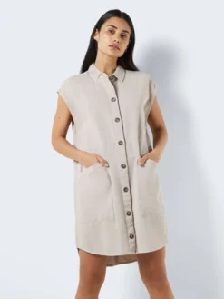 Noisy May SLEEVELESS SHIRT DRESS