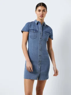Noisy May SHORT SLEEVED DENIM DRESS