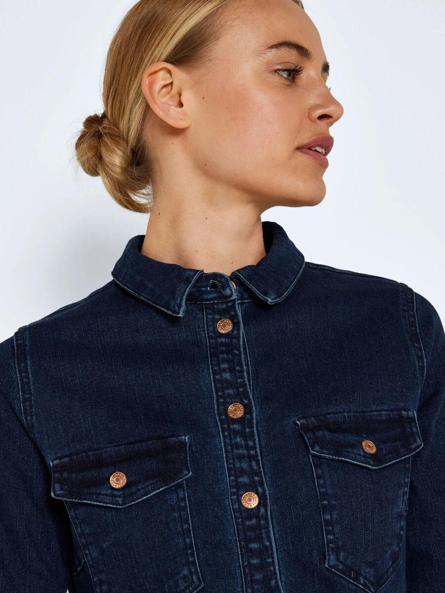 Noisy May LONG SLEEVED DENIM DRESS - Image 5