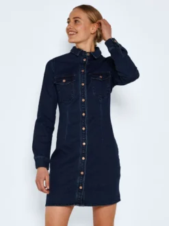 Noisy May LONG SLEEVED DENIM DRESS