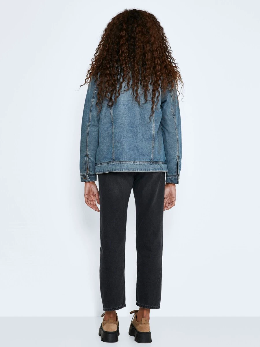 Noisy May TEDDY DENIM JACKET - Image 4