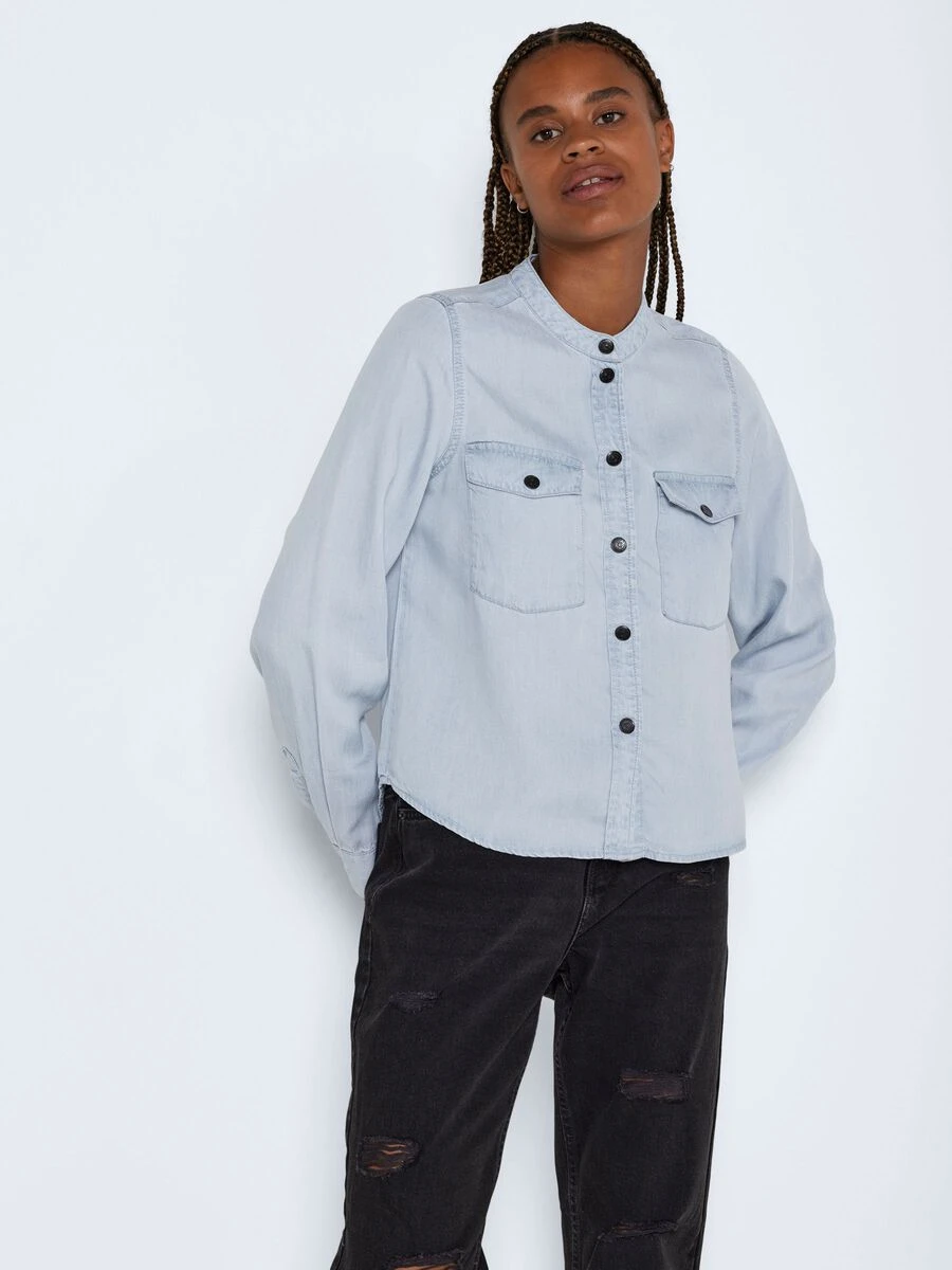 Noisy May LONG SLEEVED TENCEL™ LYOCELL SHIRT - Image 2