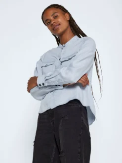 Noisy May LONG SLEEVED TENCEL™ LYOCELL SHIRT