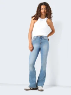 Noisy May NMSALLIE HIGH WAISTED FLARED JEANS