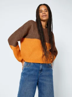 Noisy May KNITTED BALLOON SLEEVE PULLOVER