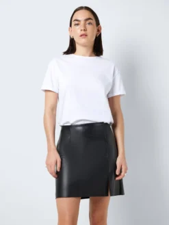 Noisy May COATED HIGH WAISTED SKIRT