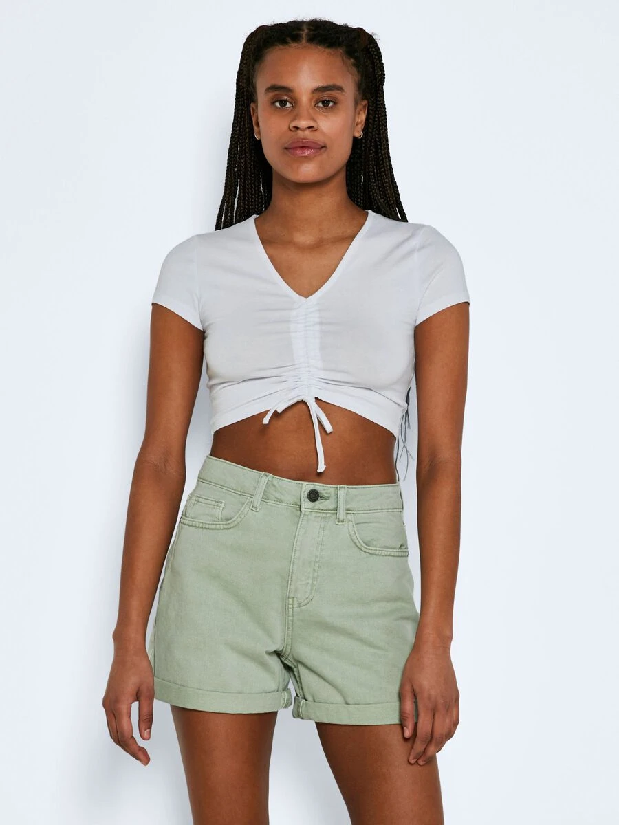Noisy May CROPPED RUCHED TOP - Image 2
