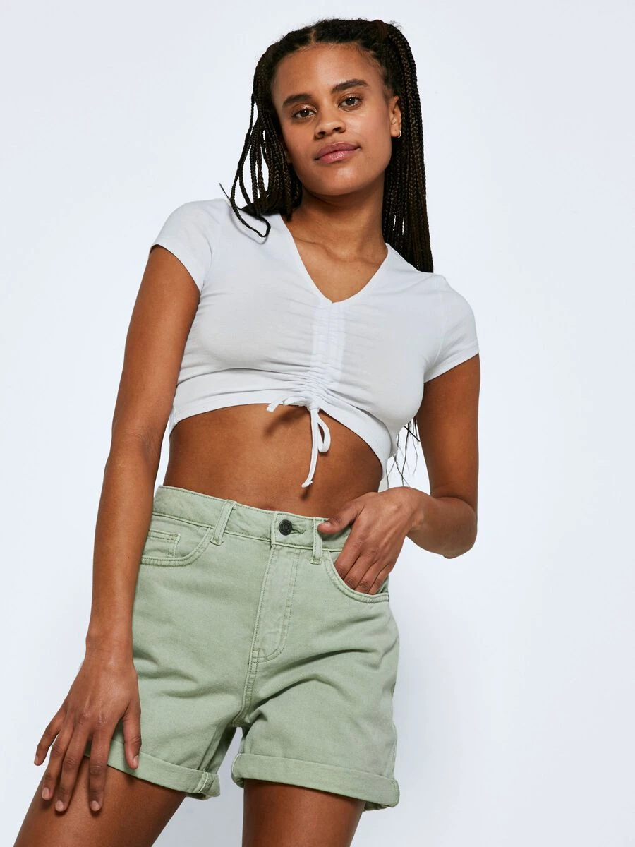 Noisy May CROPPED RUCHED TOP
