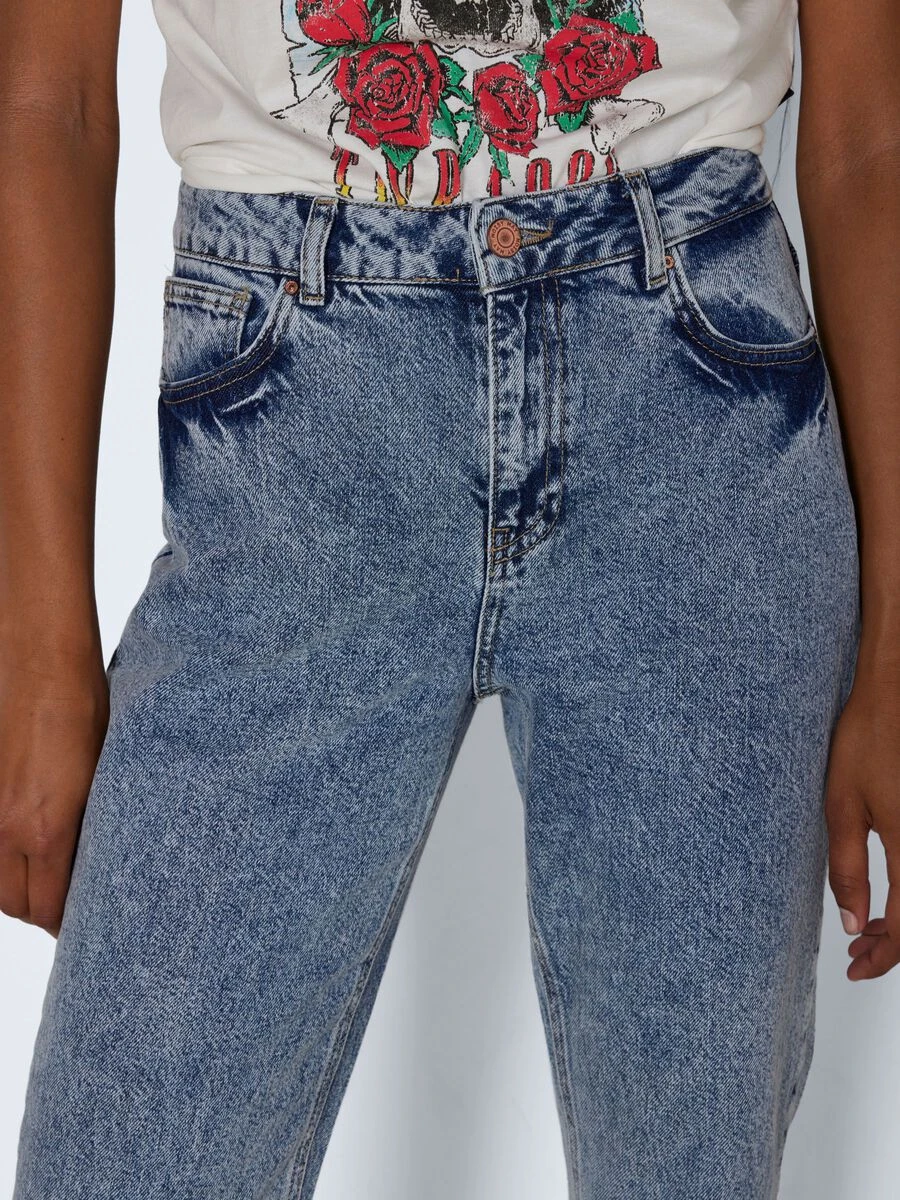 Noisy May NMISABEL HIGH WAISTED ANKLE MOM JEANS - Image 5