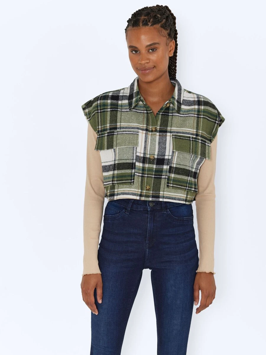 Noisy May CROPPED SLEEVELESS SHIRT - Image 2