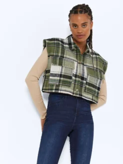 Noisy May CROPPED SLEEVELESS SHIRT