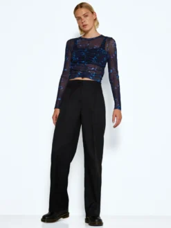 Noisy May HIGH WAISTED STRAIGHT FIT TROUSERS