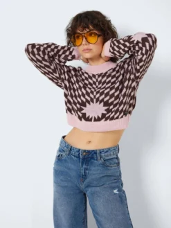 Noisy May CROPPED KNITTED PULLOVER