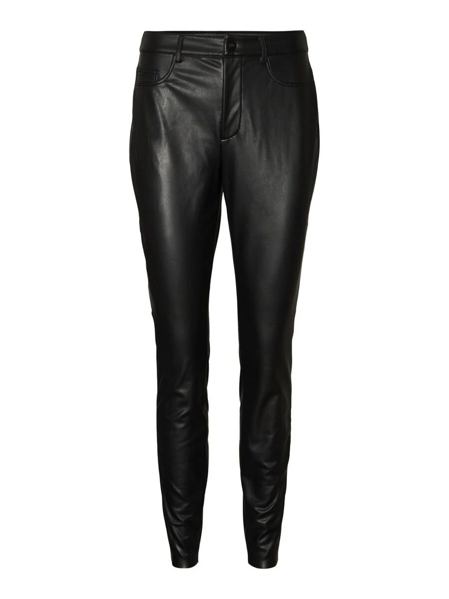 Noisy May HIGH WAISTED COATED TROUSERS - Image 6