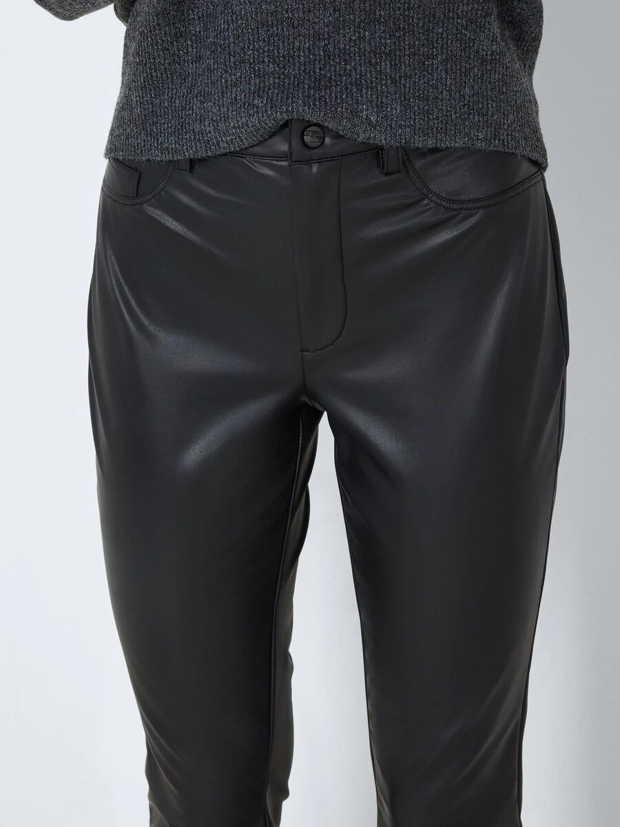 Noisy May HIGH WAISTED COATED TROUSERS - Image 5
