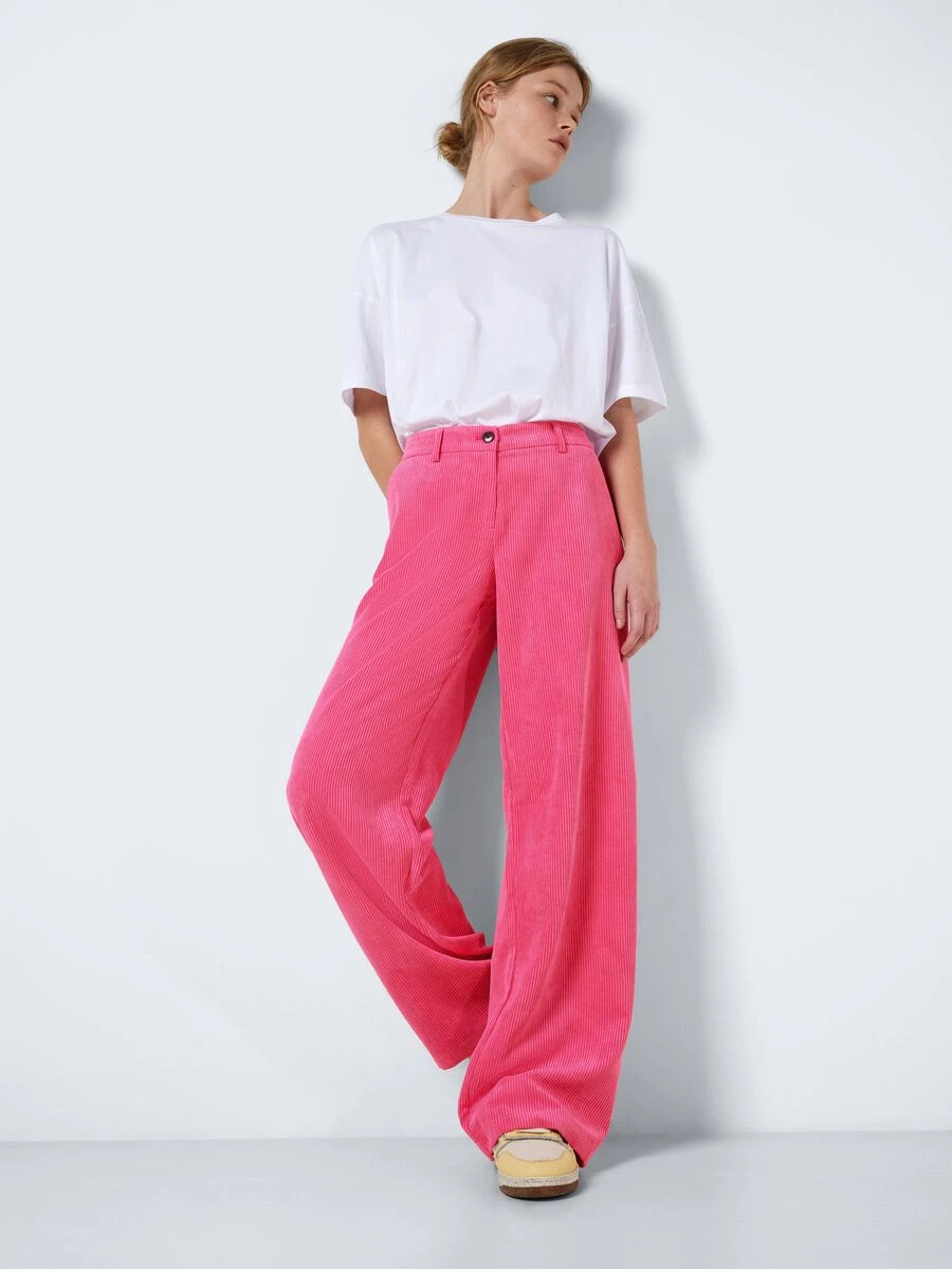 Noisy May LOW WAISTED CORDUROY TROUSERS