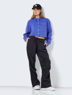 Noisy May CROPPED DENIM SHIRT