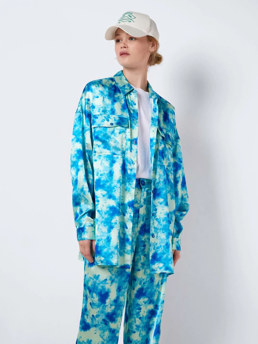 Noisy May LONG SATIN SHIRT - Image 2