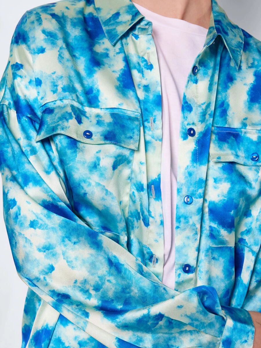 Noisy May LONG SATIN SHIRT - Image 5