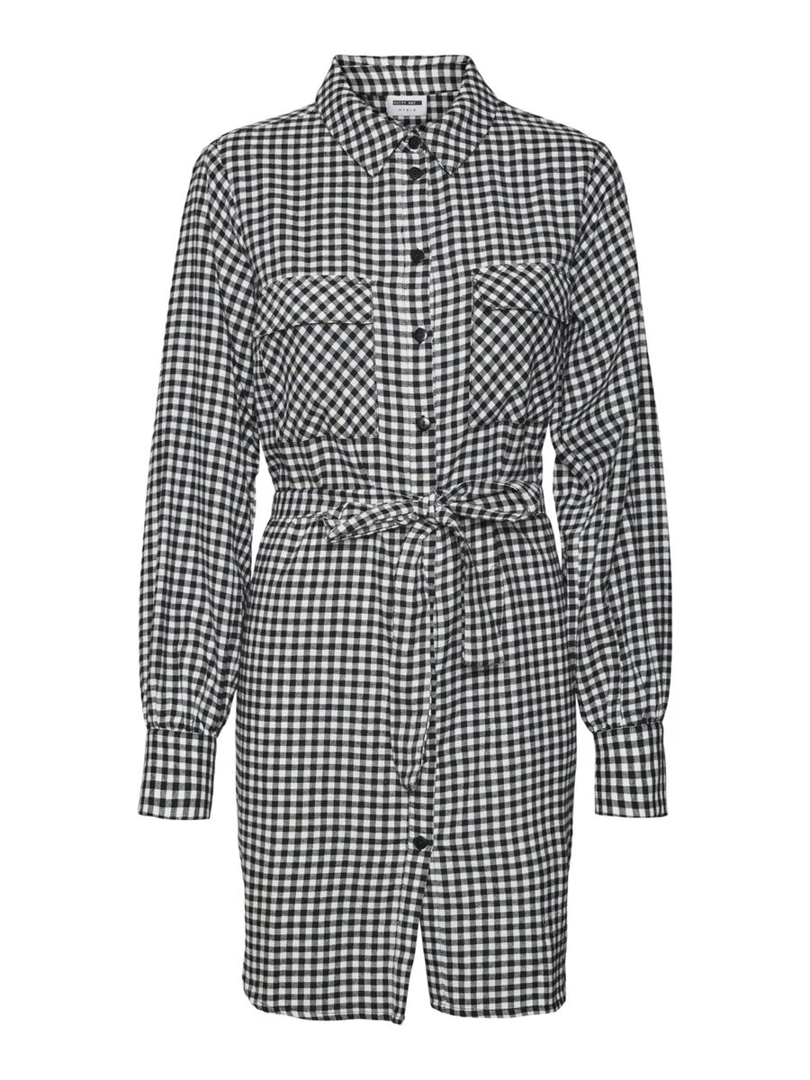 Noisy May CHEQUERED SHIRT DRESS - Image 6