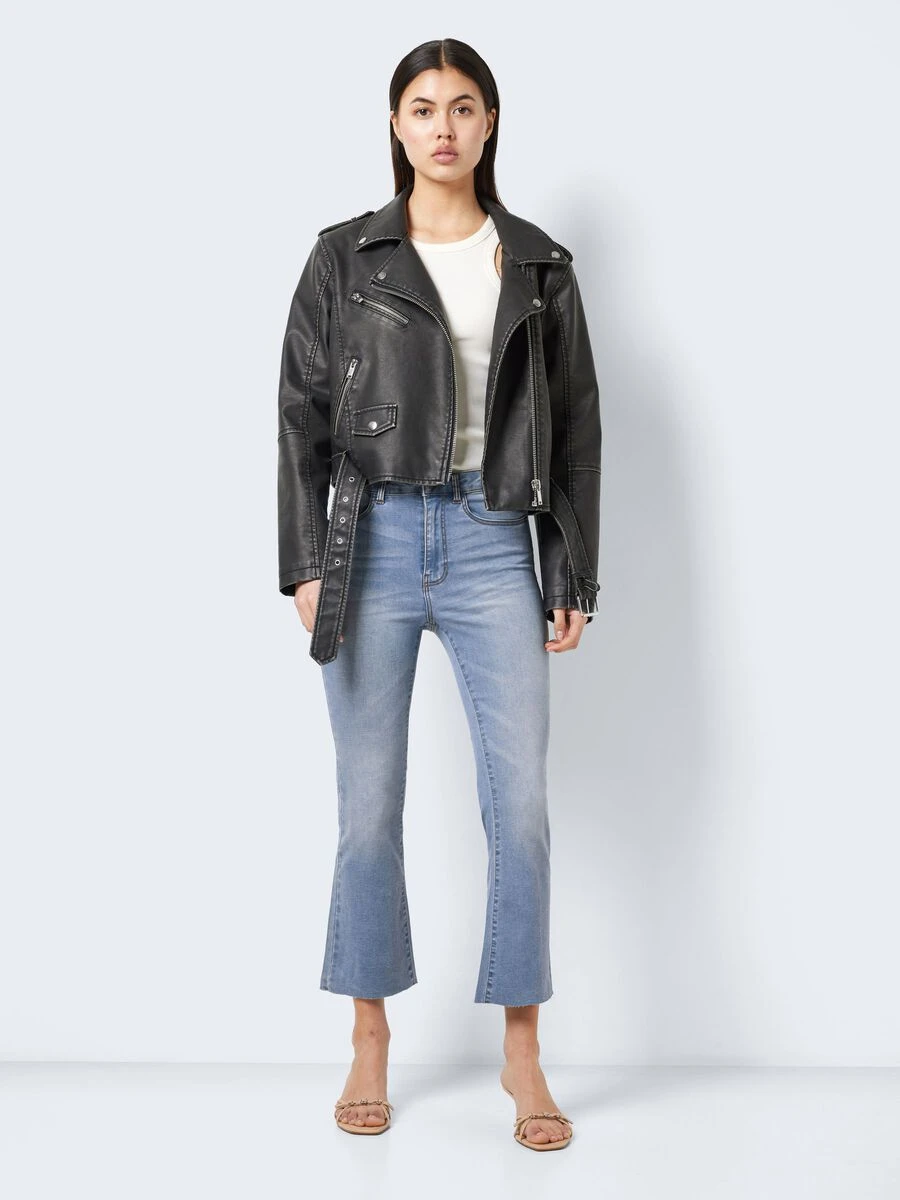 Noisy May NMSALLIE CROPPED FLARED JEANS