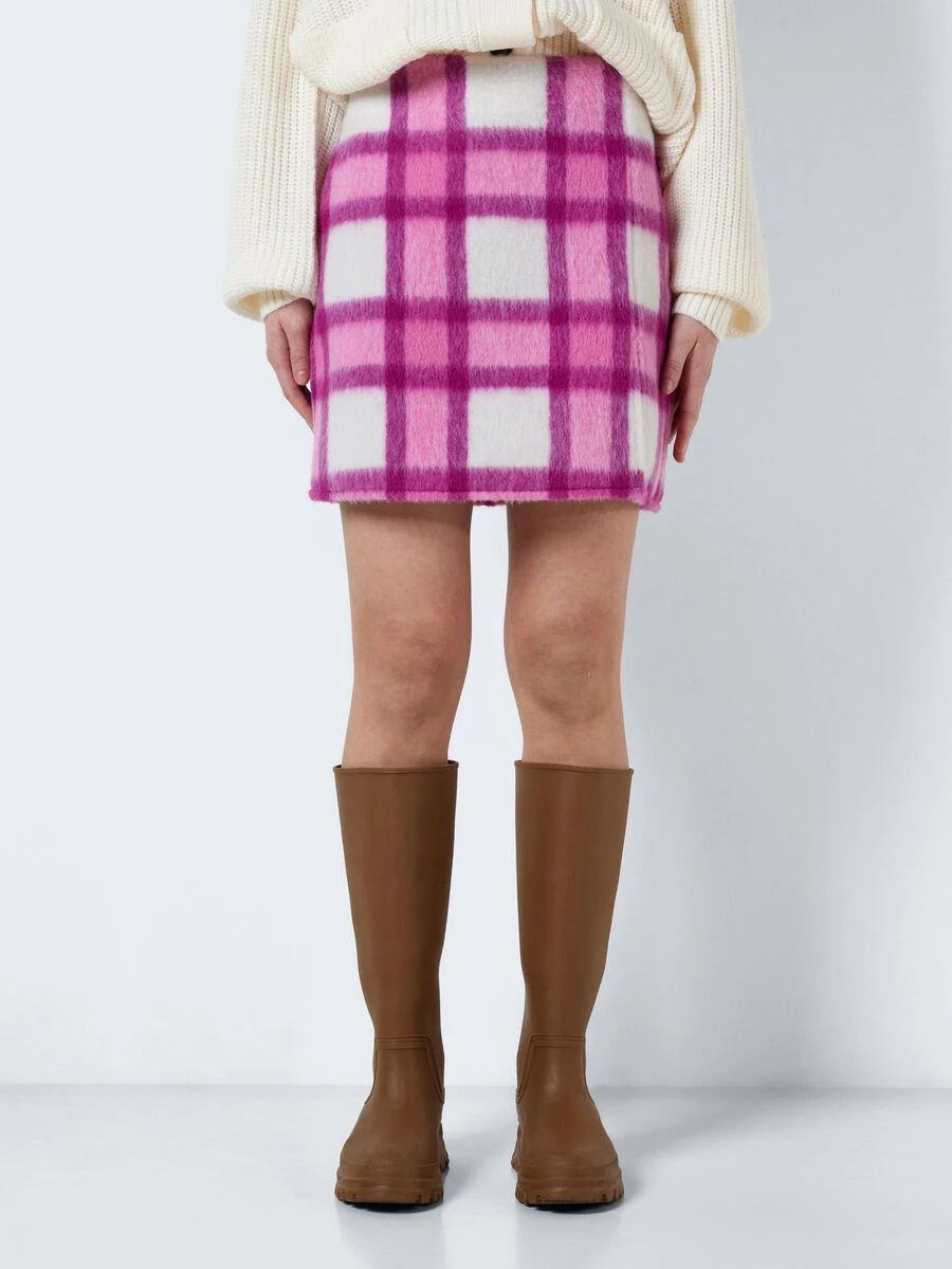 Noisy May CHEQUERED MINI SKIRT - Image 2