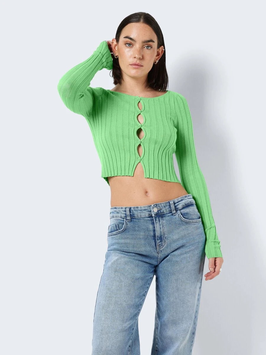 Noisy May KNITTED CUT-OUT CARDIGAN - Image 2