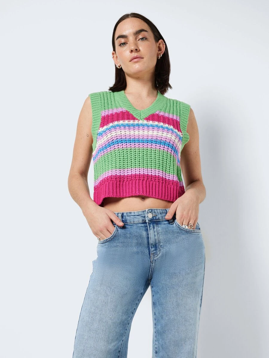 Noisy May MULTI-COLOURED KNITTED TOP - Image 2