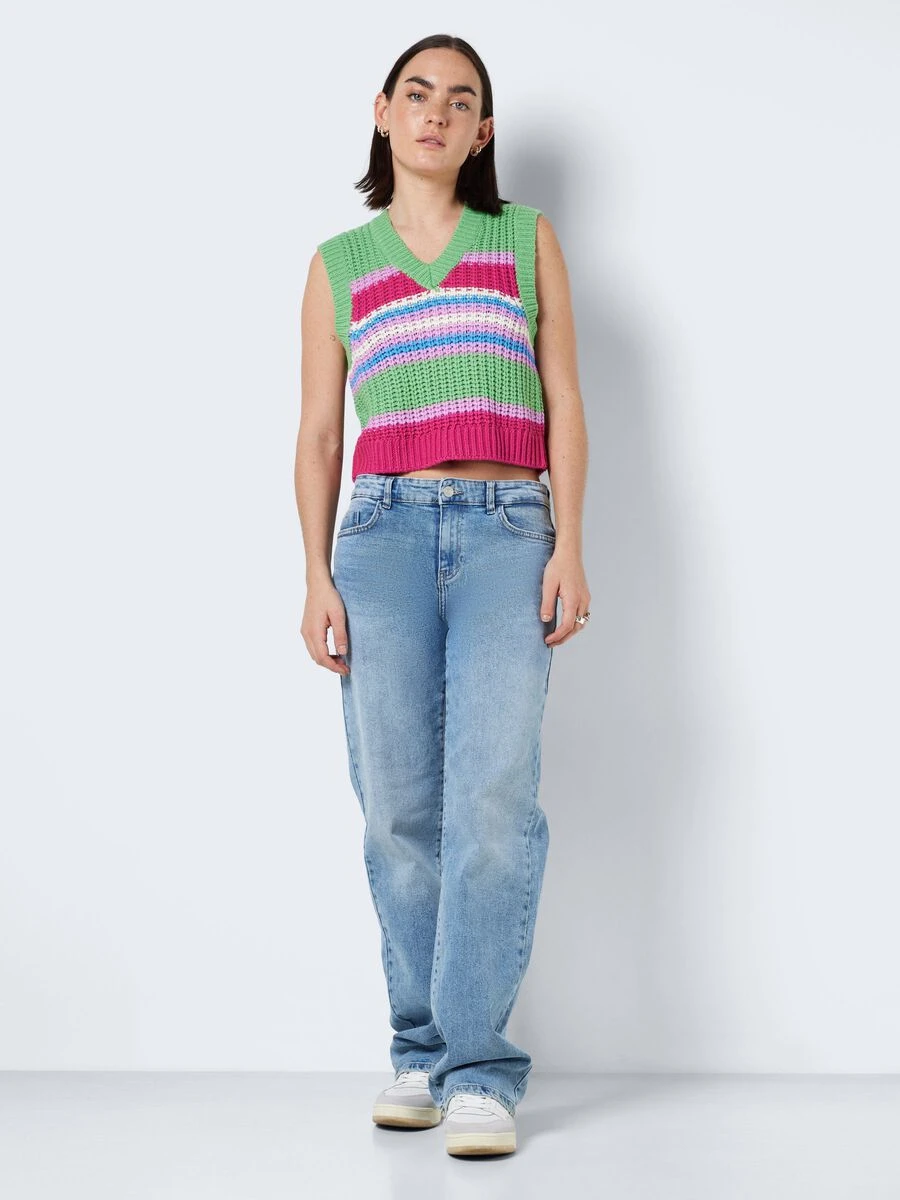 Noisy May MULTI-COLOURED KNITTED TOP - Image 3