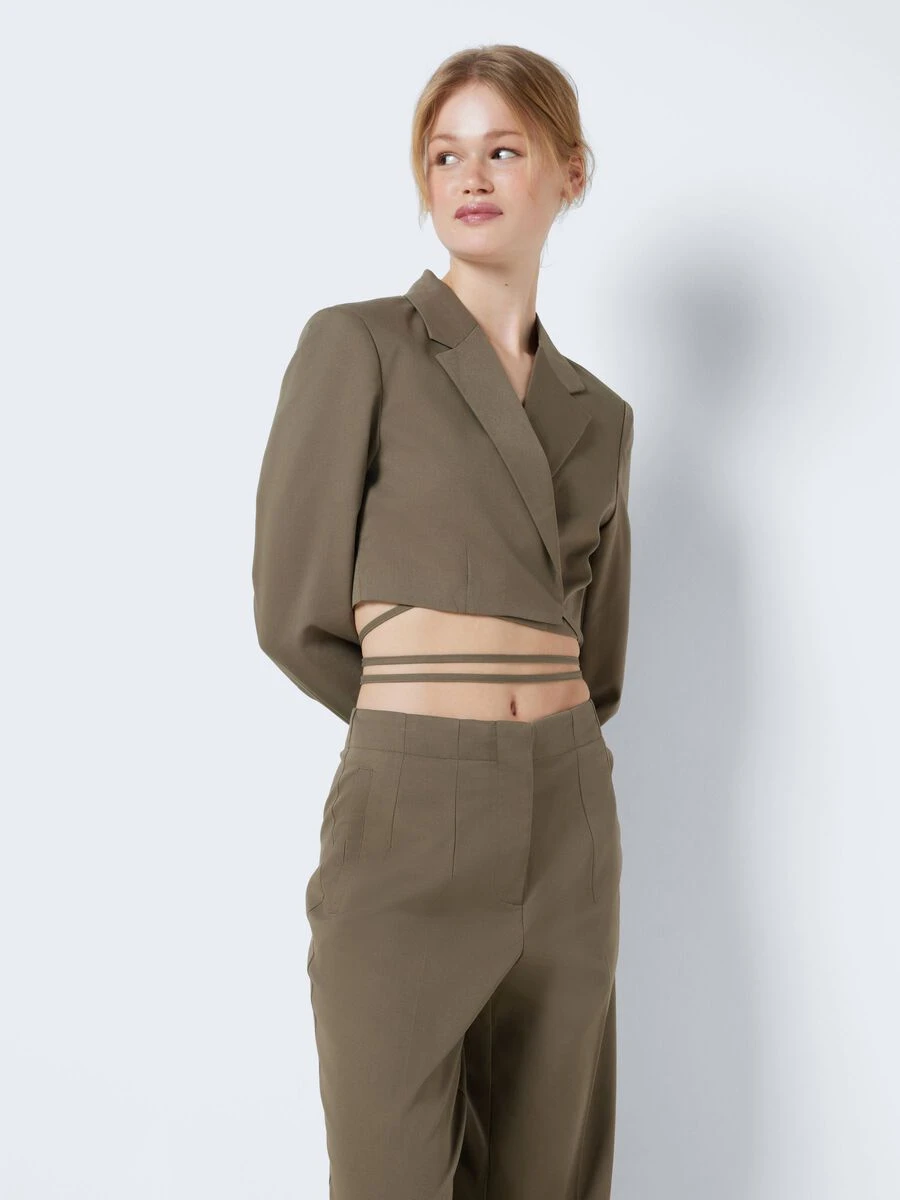 Noisy May CROPPED TIE STRING BLAZER - Image 2