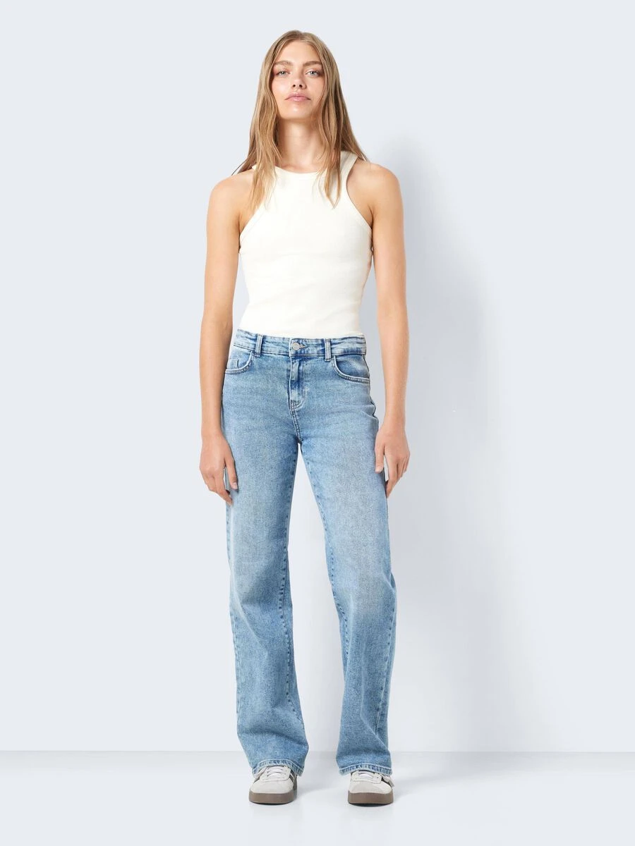 Noisy May NMYOLANDA NORMAL WAISTED WIDE LEG JEANS - Image 3