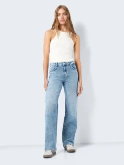 Noisy May NMYOLANDA NORMAL WAISTED WIDE LEG JEANS