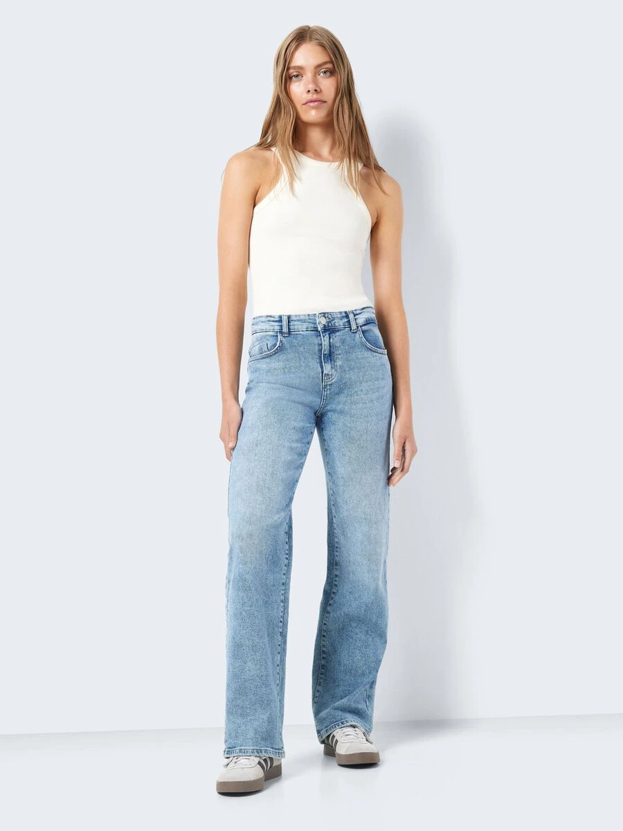Noisy May NMYOLANDA NORMAL WAISTED WIDE LEG JEANS