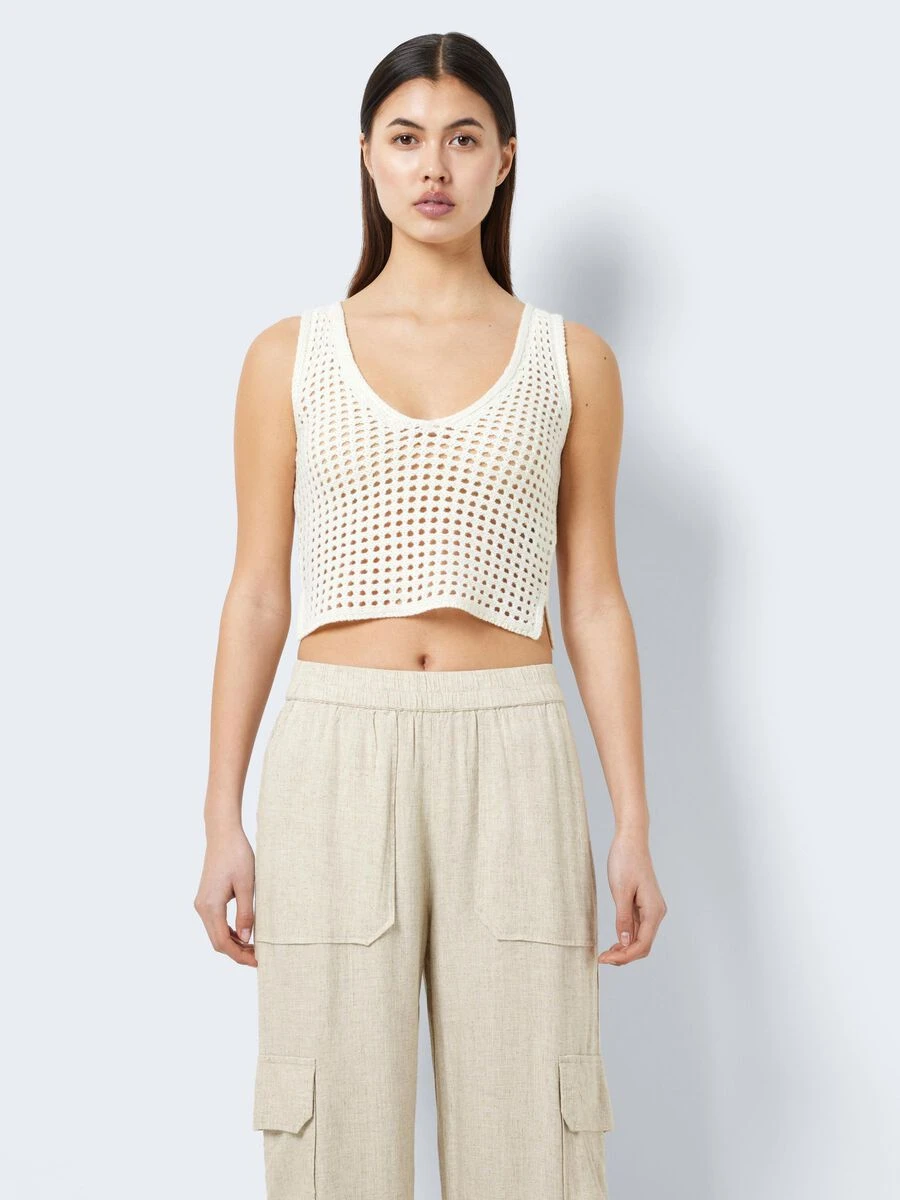 Noisy May KNITTED V-NECK TOP - Image 2