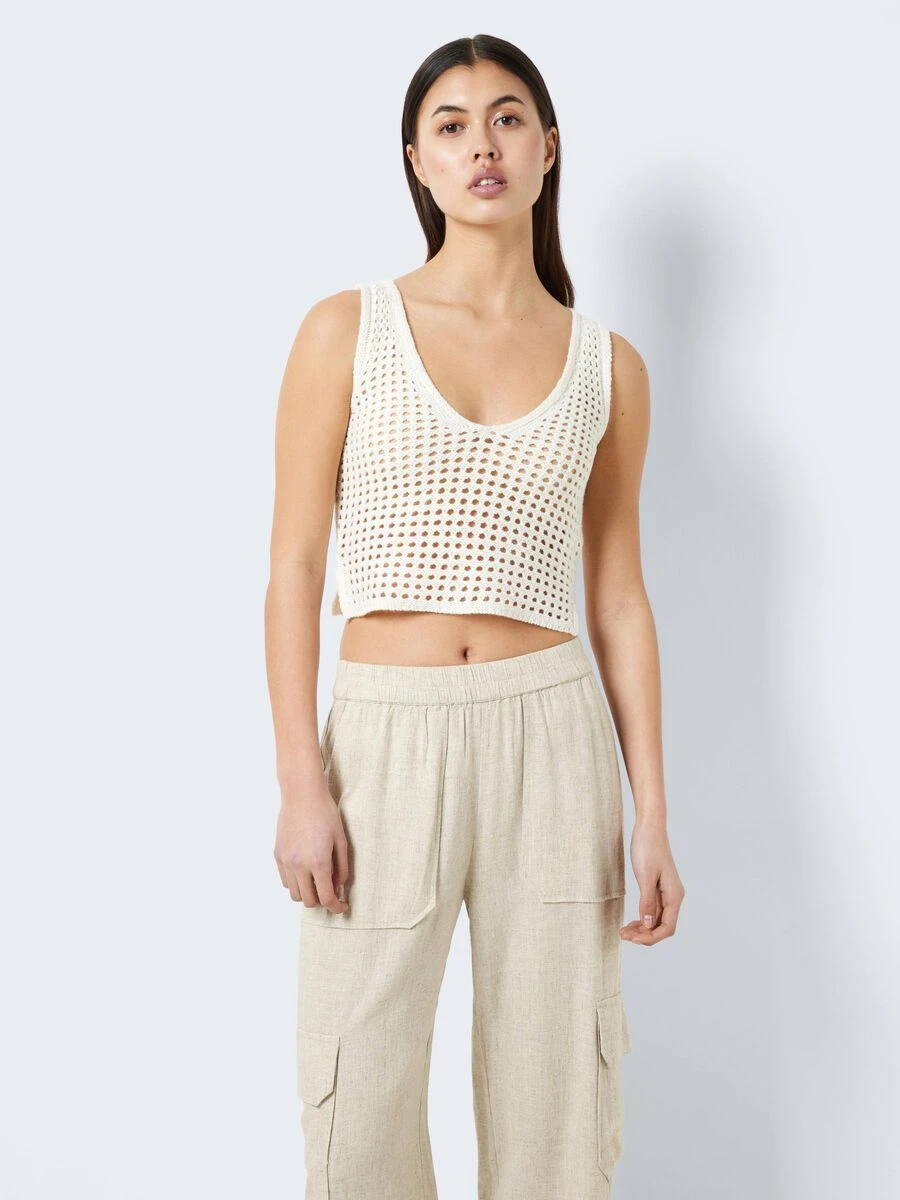 Noisy May KNITTED V-NECK TOP