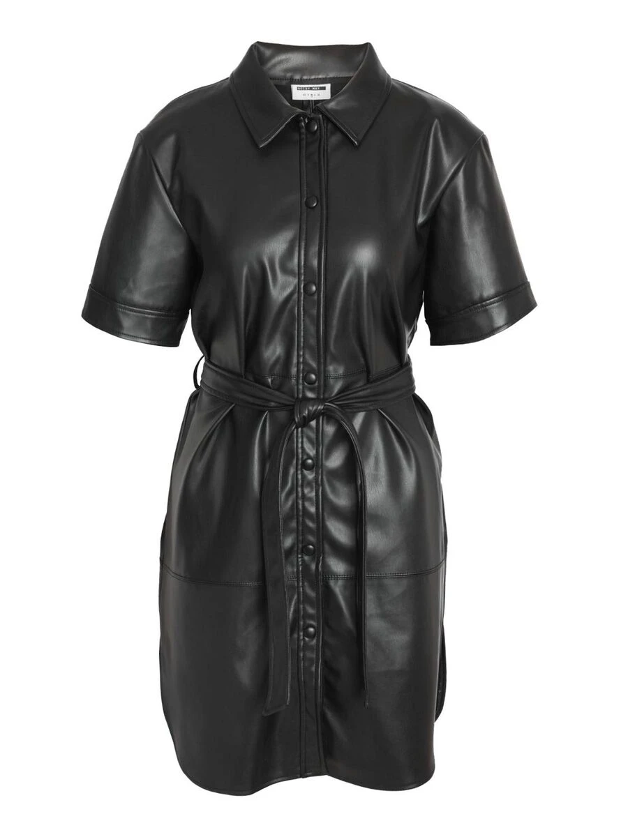 Noisy May SHORT FAUX LEATHER DRESS - Image 6