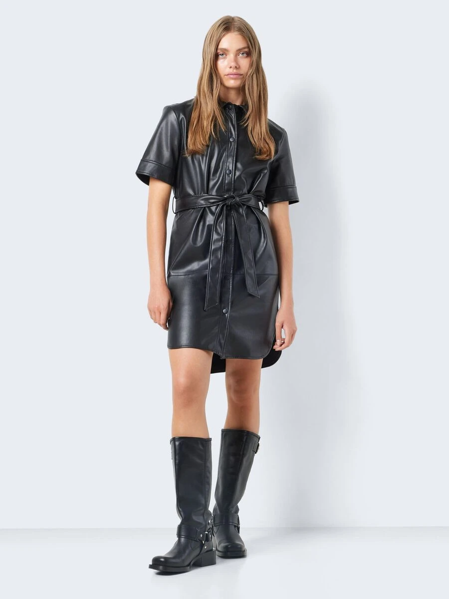 Noisy May SHORT FAUX LEATHER DRESS - Image 3