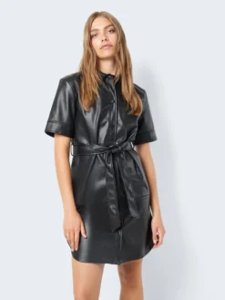 Noisy May SHORT FAUX LEATHER DRESS