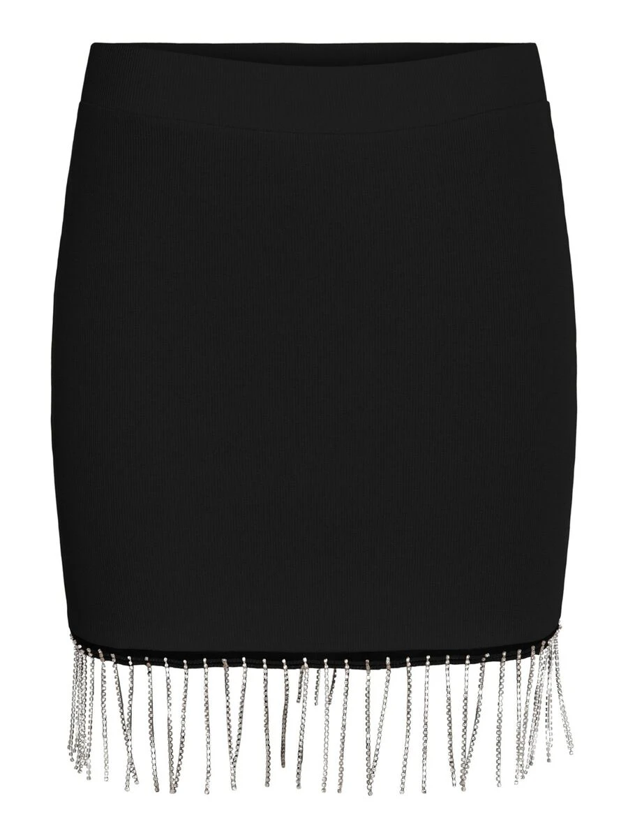 Noisy May GLITTER FRINGE SKIRT - Image 6