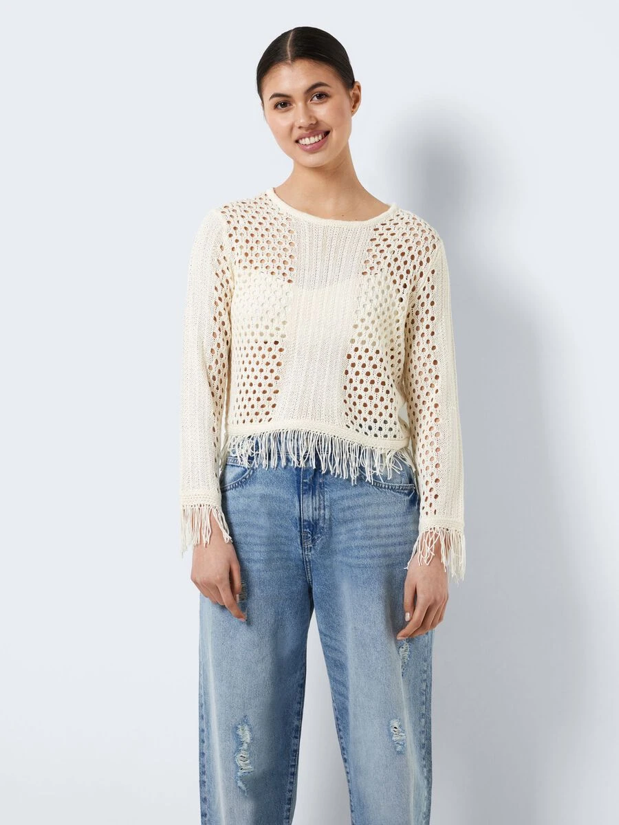 Noisy May KNITTED FRILL PULLOVER - Image 2