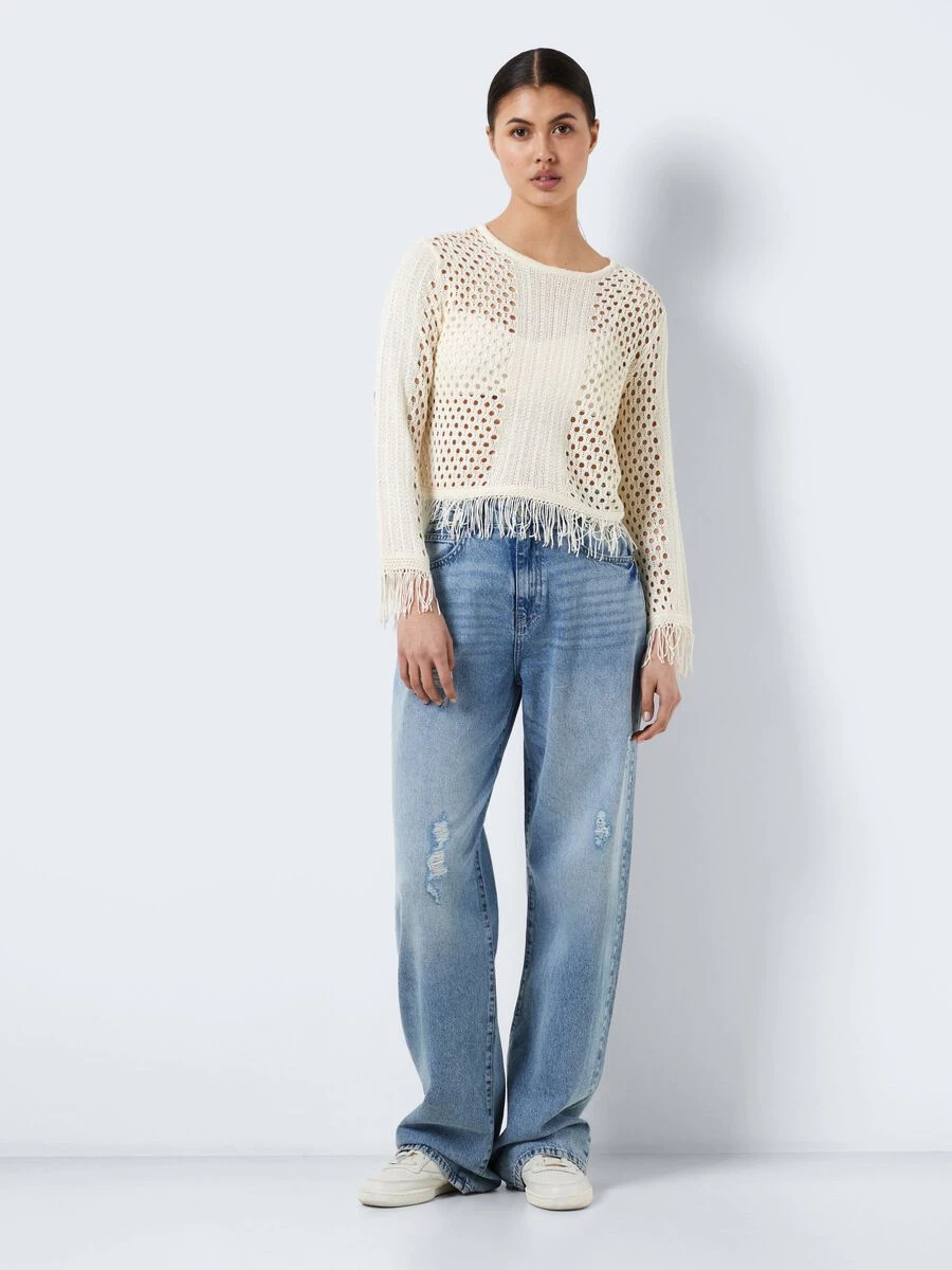 Noisy May KNITTED FRILL PULLOVER - Image 3