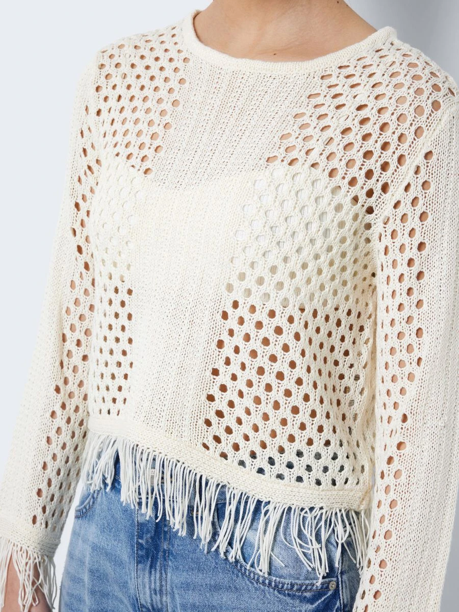 Noisy May KNITTED FRILL PULLOVER - Image 5