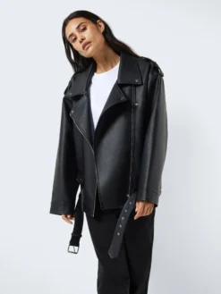 Noisy May OVERSIZE FAUX LEATHER JACKET