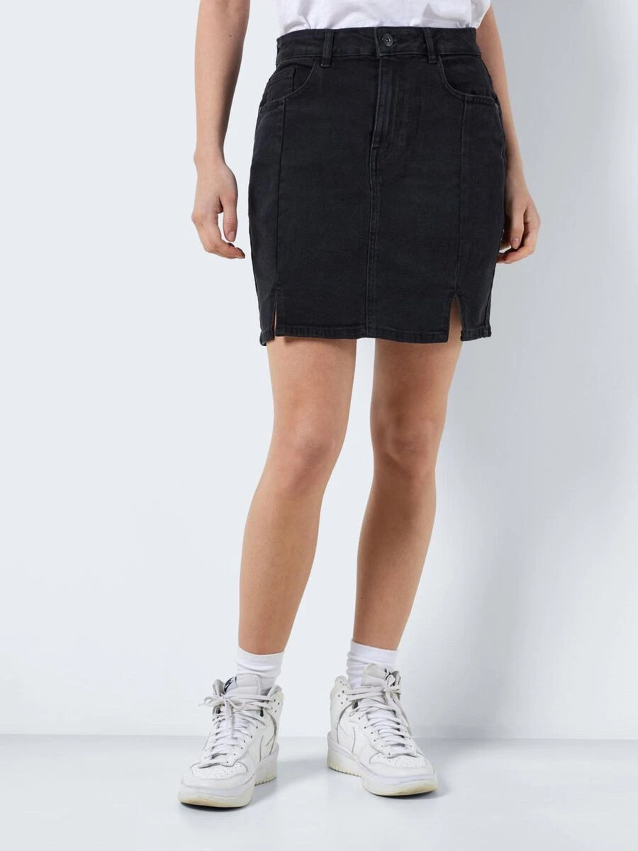Noisy May SHORT SLIT DENIM SKIRT - Image 2