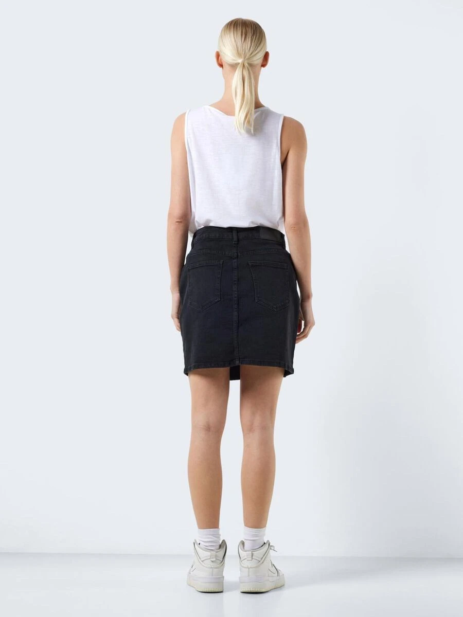 Noisy May SHORT SLIT DENIM SKIRT - Image 4